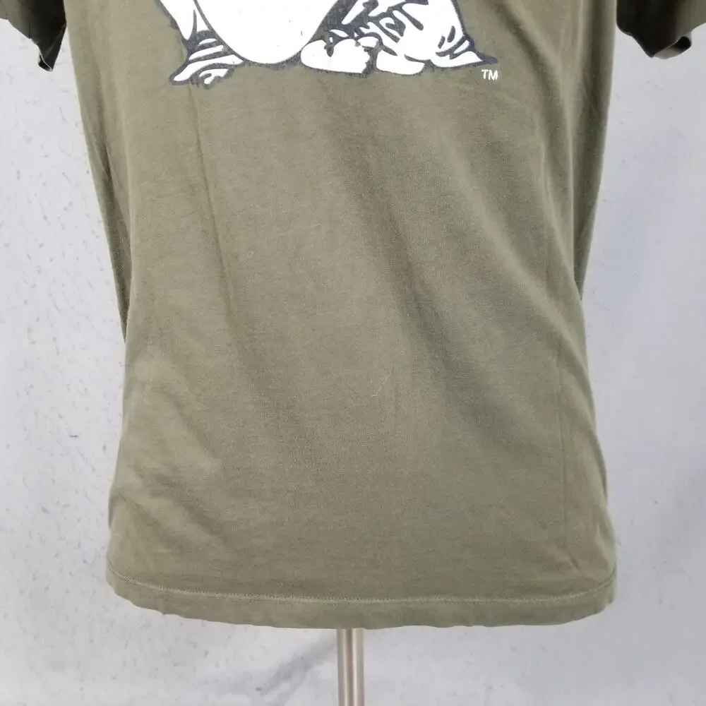 True Religion Shirt‎ Mens Medium Green Buddha Guitar Graphic Tee Logo Casual